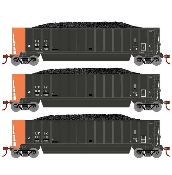 Athearn RTR 1395 HO Scale Bathtub Gondola w/Load Utility Fuels UFIX