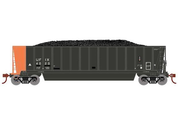 Athearn RTR 1397 HO Scale Bathtub Gondola w/Load Utility Fuels UFIX 4020