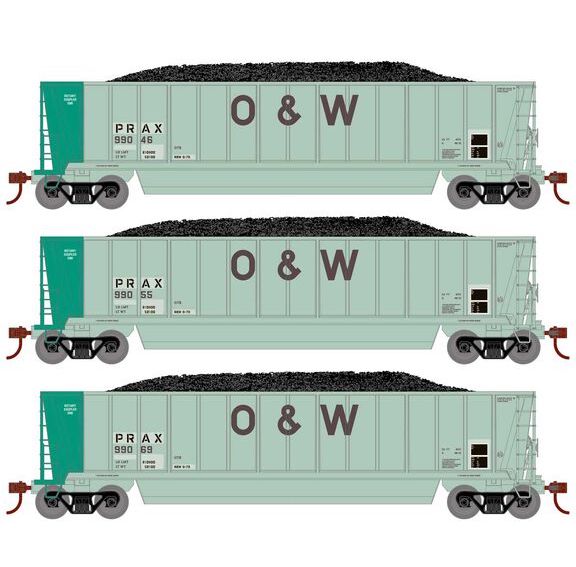 Athearn RTR 1401 HO Scale Bathtub Gondola w/Load Pacific Rail PRAX