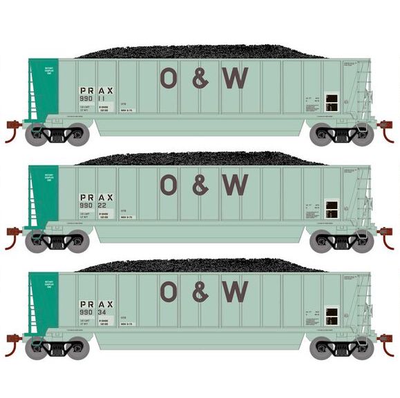 Athearn RTR 1402 HO Scale Bathtub Gondola w/Load Pacific Rail PRAX