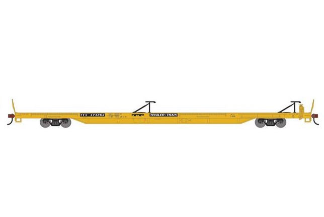 Athearn RTR 1540 HO Scale 85' TOFC Flatcar Trailer Train TTX 474653