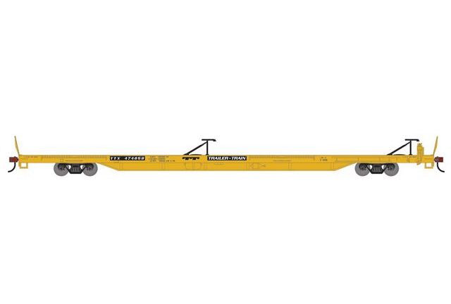 Athearn RTR 1541 HO Scale 85' TOFC Flatcar Trailer Train TTX 474677