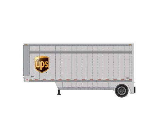 Athearn RTR 1559 HO Scale 28' Parcel Trailer UPS Shield 292827