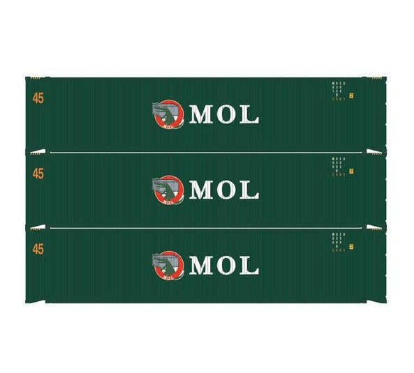 Athearn RTR 1829 HO Scale 45' Container MOL MOEL