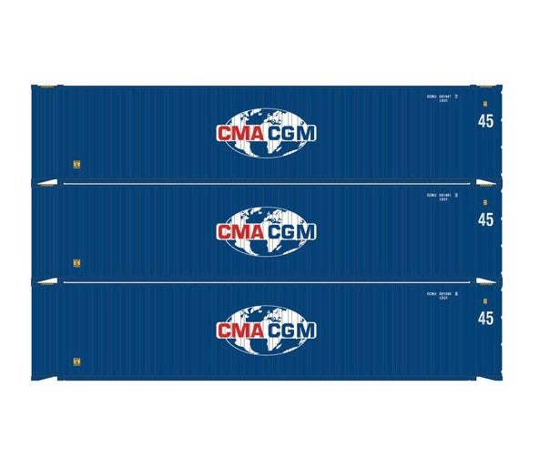 Athearn RTR 1831 HO Scale 45' Container CMA/CGM ECMU