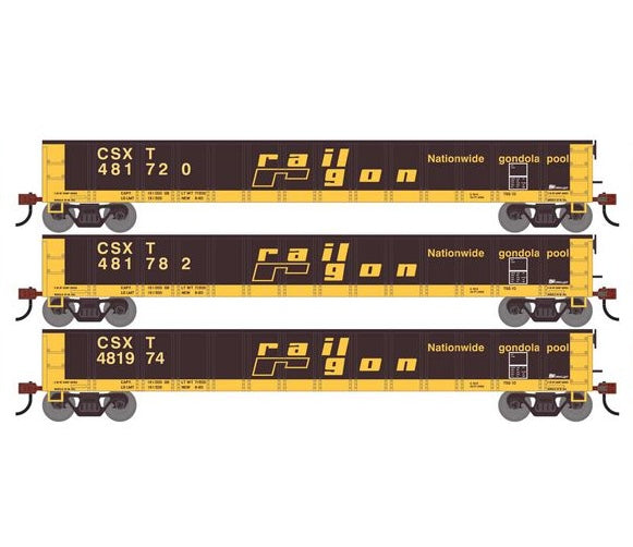 Athearn RTR 1861 HO Scale 52' Mill Gondola CSX CSXT