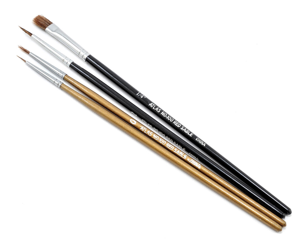 Atlas Brush 100-4PS Sable & Camel Hair Brush Set