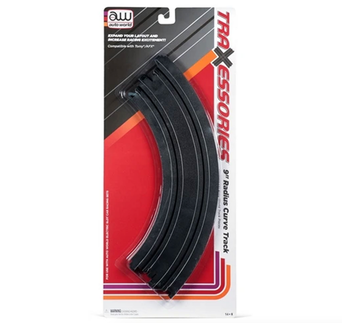Auto World 00173 HO Scale TraXessories 9" Radius Curve