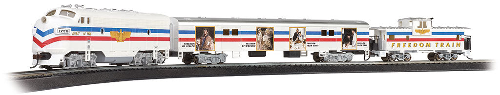 Bachmann 00767 HO Scale Norman Rockwell Freedom Train Diesel Train Set