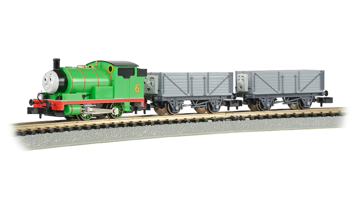 Bachmann 24030 N Scale Thomas & Friends Percy and the Troublesome Trucks Train Set
