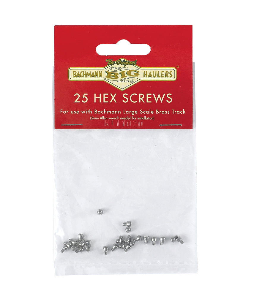 Bachmann 94656 G Gauge Stainless Steel Hex Screws