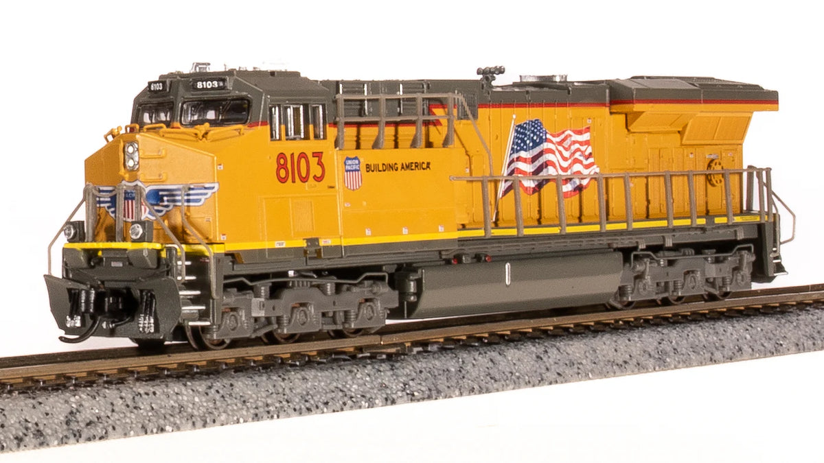 BLI 7304 N Scale GE ES44AC Diesel Union Pacific "Building America / Flag" UP 8110 Paragon4 DCC