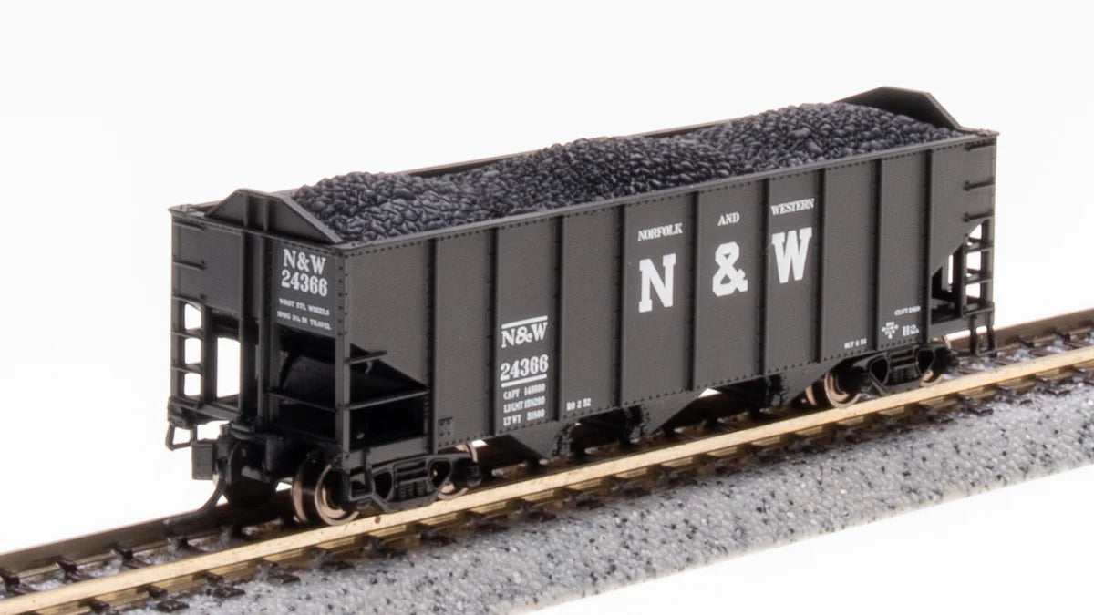BLI (Broadway Limited Imports) 7143 N Scale H2a 3 Bay Hopper N&W 24027