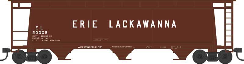 Bowser 38139 N Scale Cylindrical Hopper Erie Lackawanna EL 20015