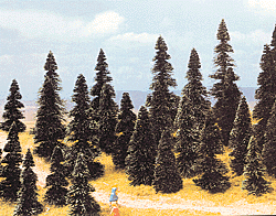 Busch 6499 Assorted Pine Trees (2-3/8" - 4-11/32")