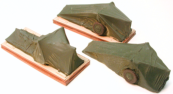 Chooch 7257 HO Scale Covered Artillery Cast Resin Freight Car Load
