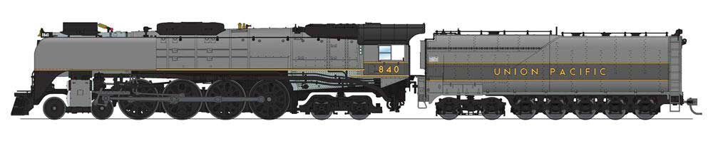 Broadway Limited 6646 HO UP 4-8-4 Class FEF-3 Steam Loco w/ Paragon4 #840