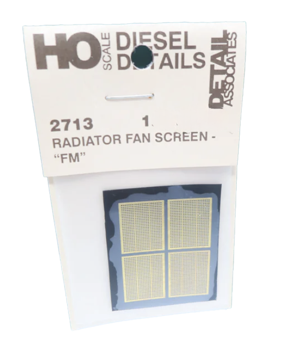 Detail Associates GR-2713 HO Scale FM Radiator Grilles