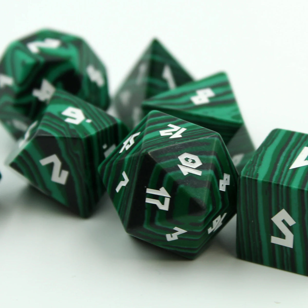 DND DICE Malachite Dice Set