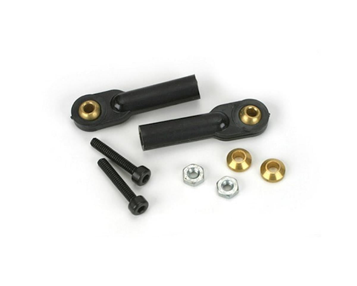 Du-Bro 2133 Black 2mm x 1/2 Swivel Ball Links with Hardware
