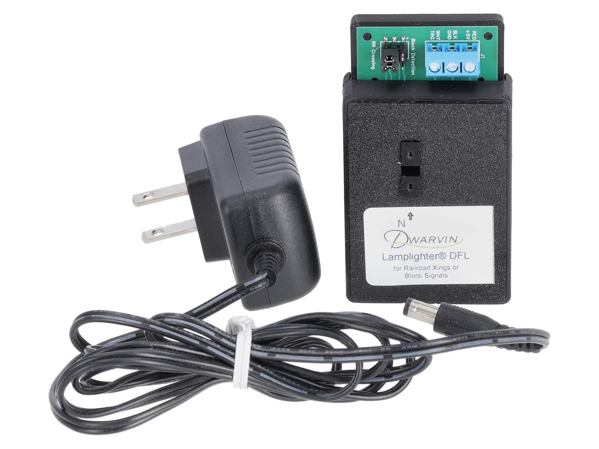 Dwarvin DVDFL201 N Scale Lamplighter DFL with Power Supply For Fiber Lighting Systems
