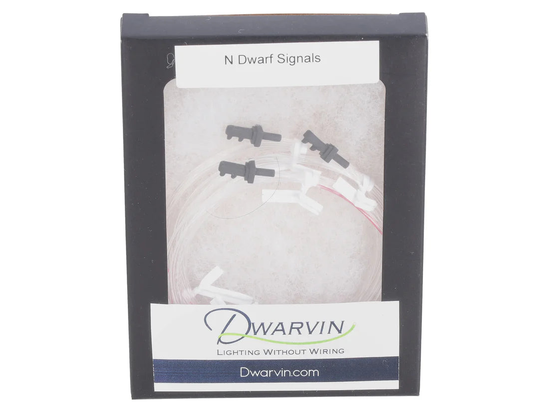 Dwarvin DVFLBS201-3 N Scale Fiber-Lit 2-Color Dwarf Signals