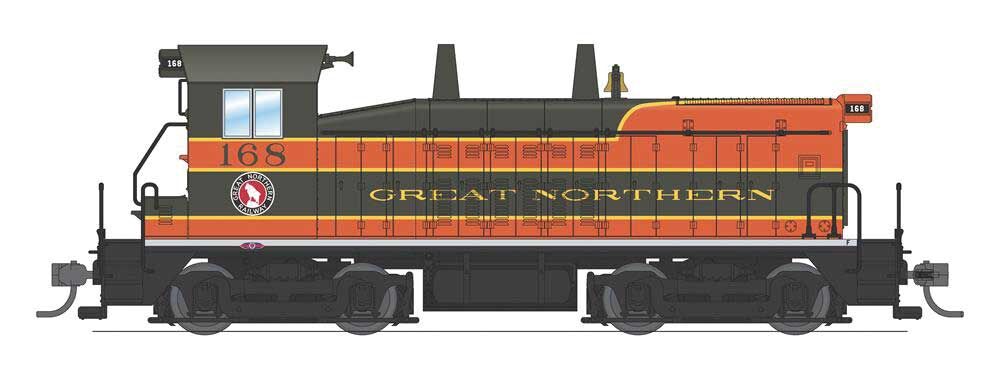 Broadway Limited 6747 HO Great Northern EMD SW7 Diesel Loco w/ Paragon4 #168