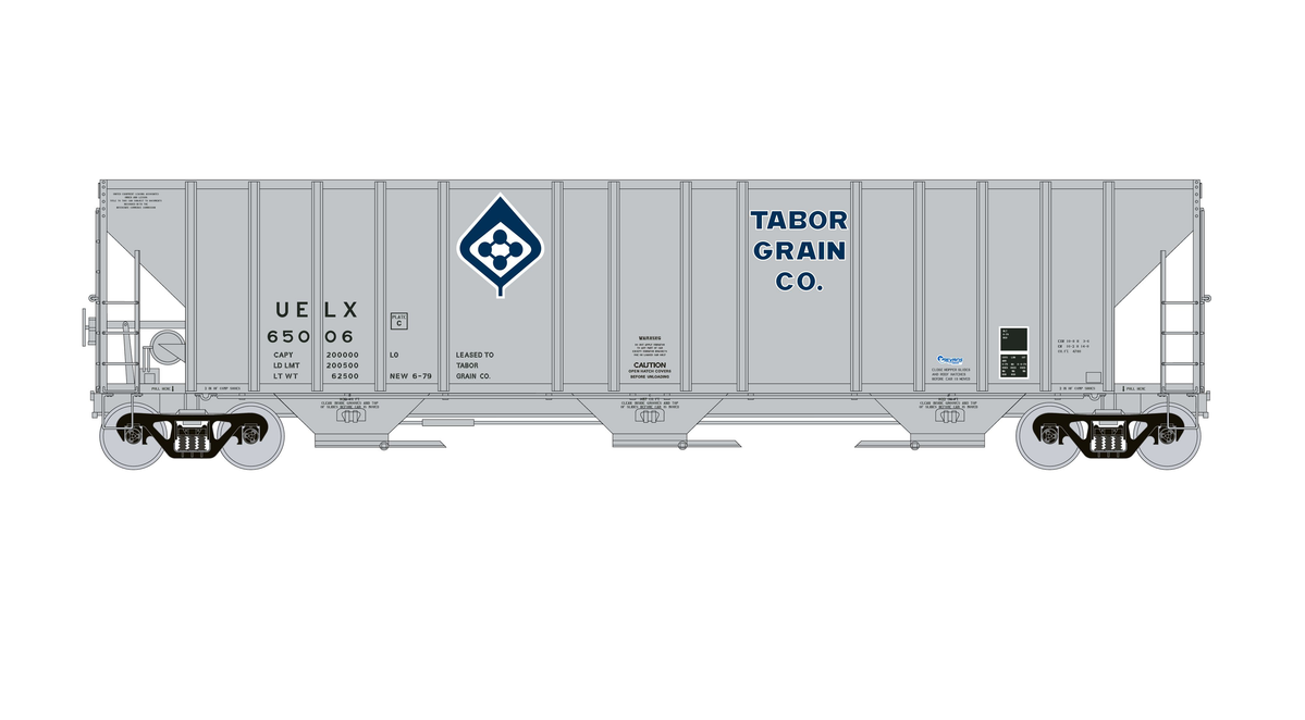 Exactrail Evolution EE1725-4 HO Scale Evans 4780 Covered Hopper ADM/UELX 65031