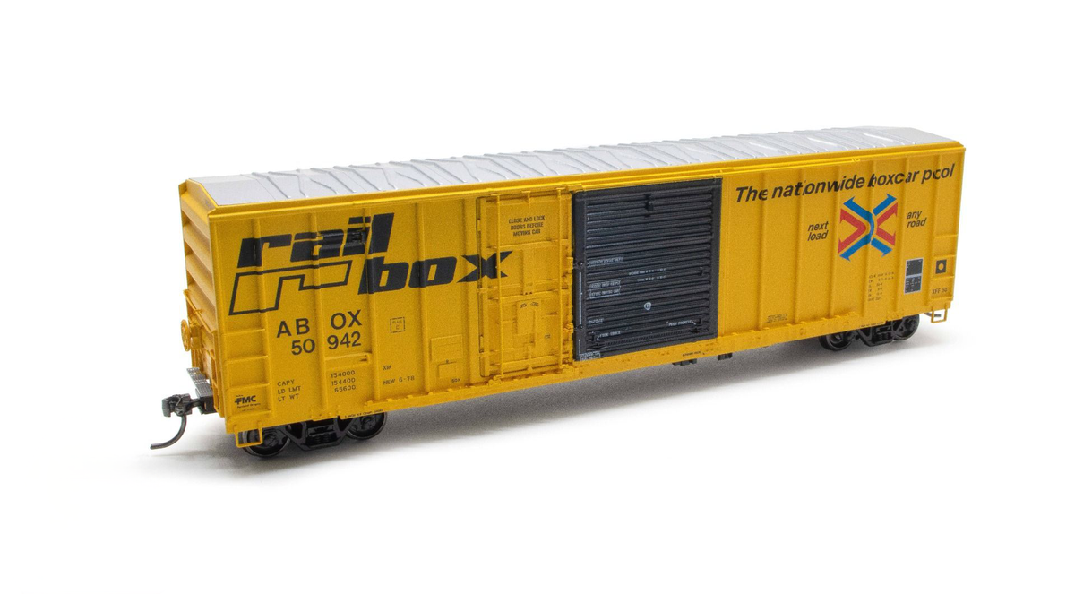 Exactrail Evolution EE1801-15 HO Scale FMC 5277 Combo Door Boxcar Railbox ABOX 50942