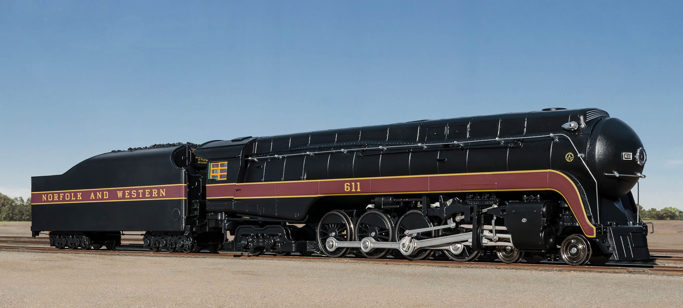 Fox Valley Models 38847 HO Scale N&W Class J 4-8-4, Norfolk & Western Late As Built N&W 613 DCC & Sound