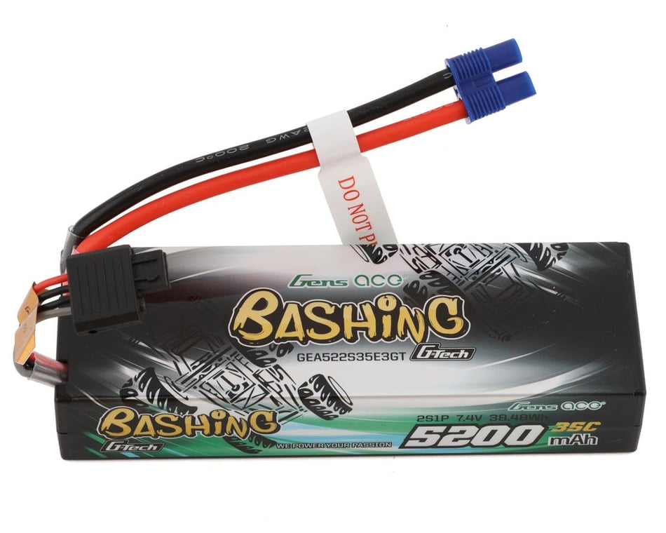 Gens ace 2S 5200mAh 7.4V 35C G-Tech Smart "Bashing" LiPo Battery Pack