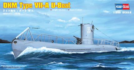 Hobby Boss 83503 1/350 DKM Navy Type VII A U-Boat Model Submarine Kit