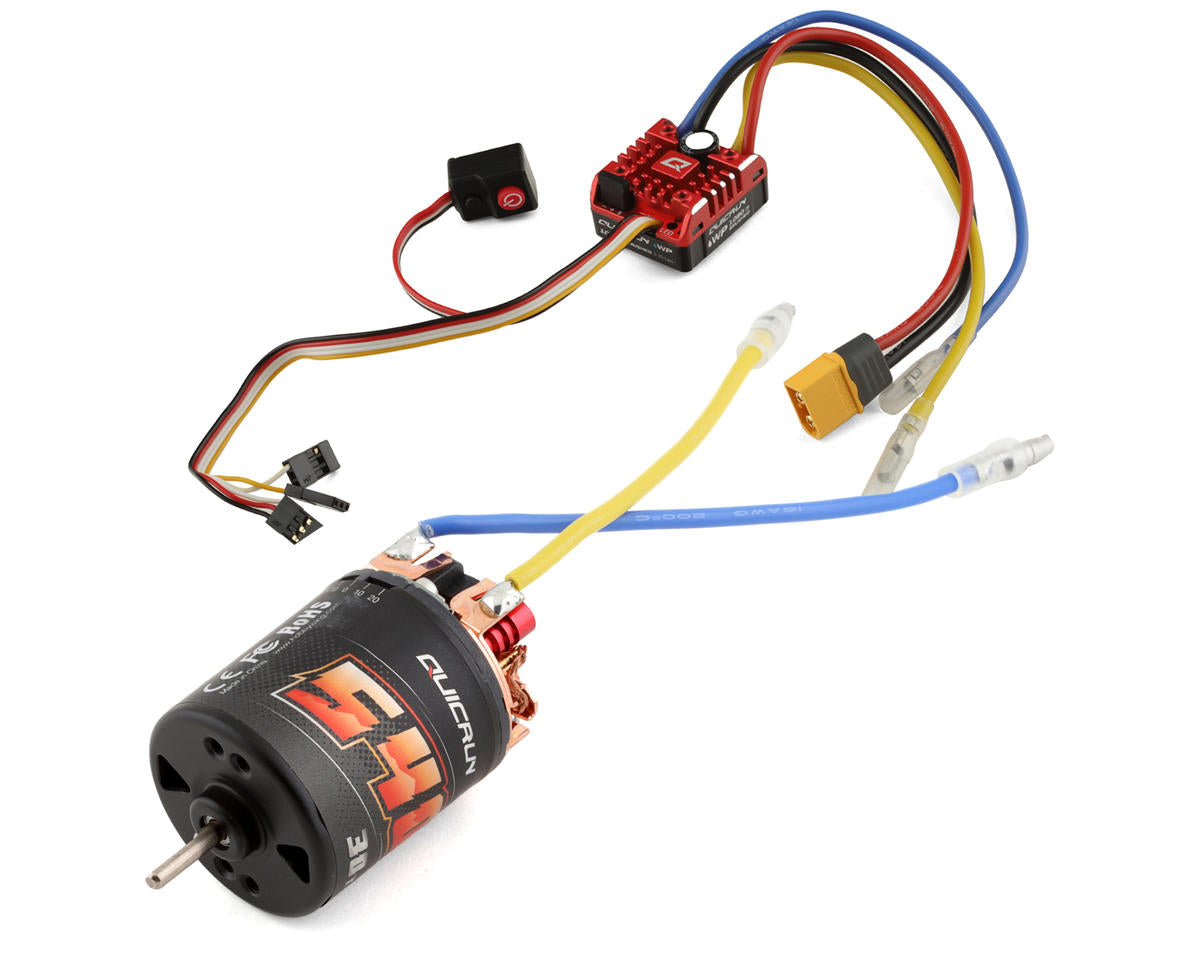 HOBBYWING 38020350 QuicRun 1080 G2 ESC with Brushed 540, 40T Motor Combo