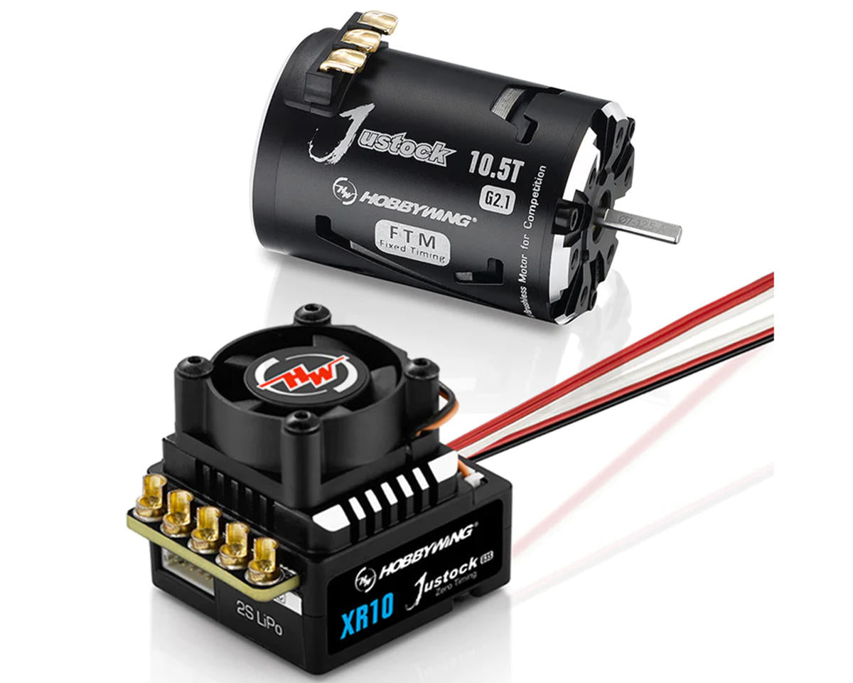 HOBBYWING 38020371 Xerun XR10 Justock G3S, JS4 13.5T G2.1 Motor Combo