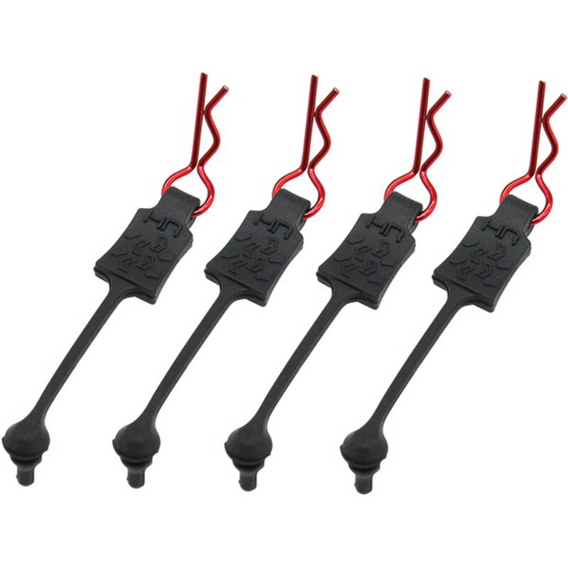 Hot Racing HRABWP39T02 1/10 Body Clip Retainers Red