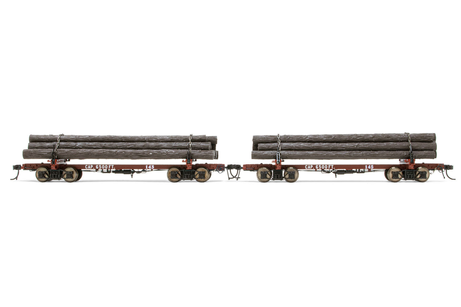 Rivarossi HR6539 HO Pickering Lumber Corp. Log Cars #143/145 (Pack of 2)
