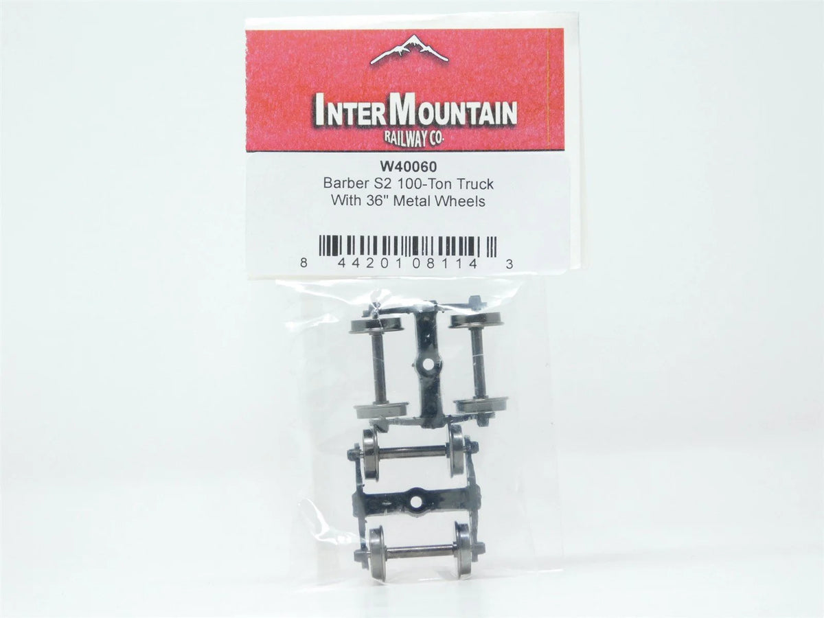 Intermountain 40060 HO Scale Barber S-2 100 Ton Trucks with 36" Wheels