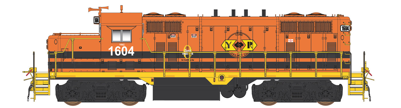 Intermountain 49830 HO Scale EMD GP16 G&W York Rail with DCC Equipped