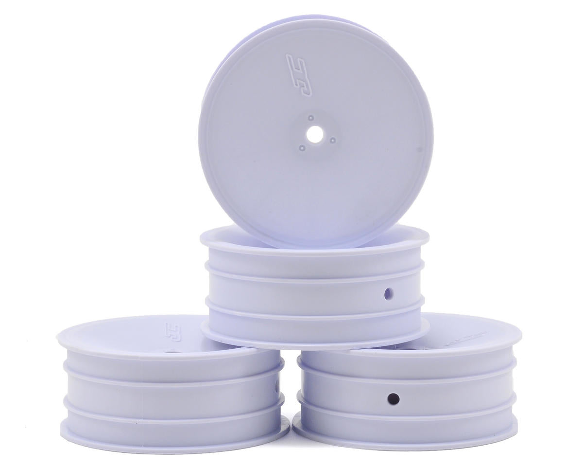 J Concepts 3347W White Mono 2.2" Front Buggy Wheels with 12mm Hex