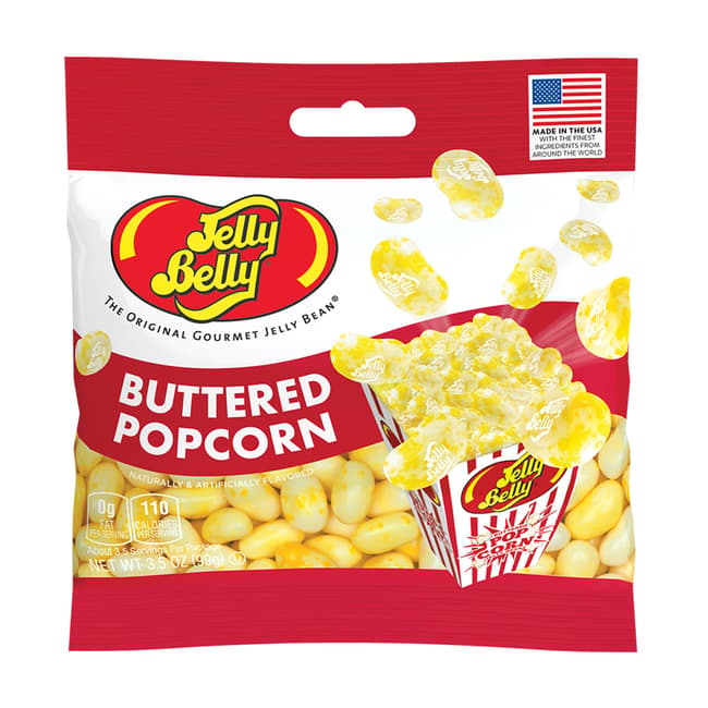 Jelly Belly Buttered Popcorn Jelly Beans 3.5oz Grab & Go Bag