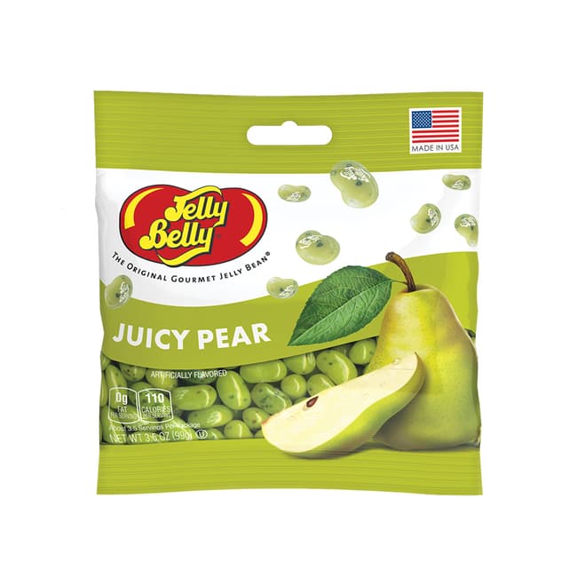 Jelly Belly Juicy Pear Jelly Beans 3.5oz Grab & Go Bag