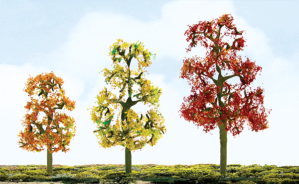 JTT 92063 Sycamore Autumn Premium Trees HO Scale