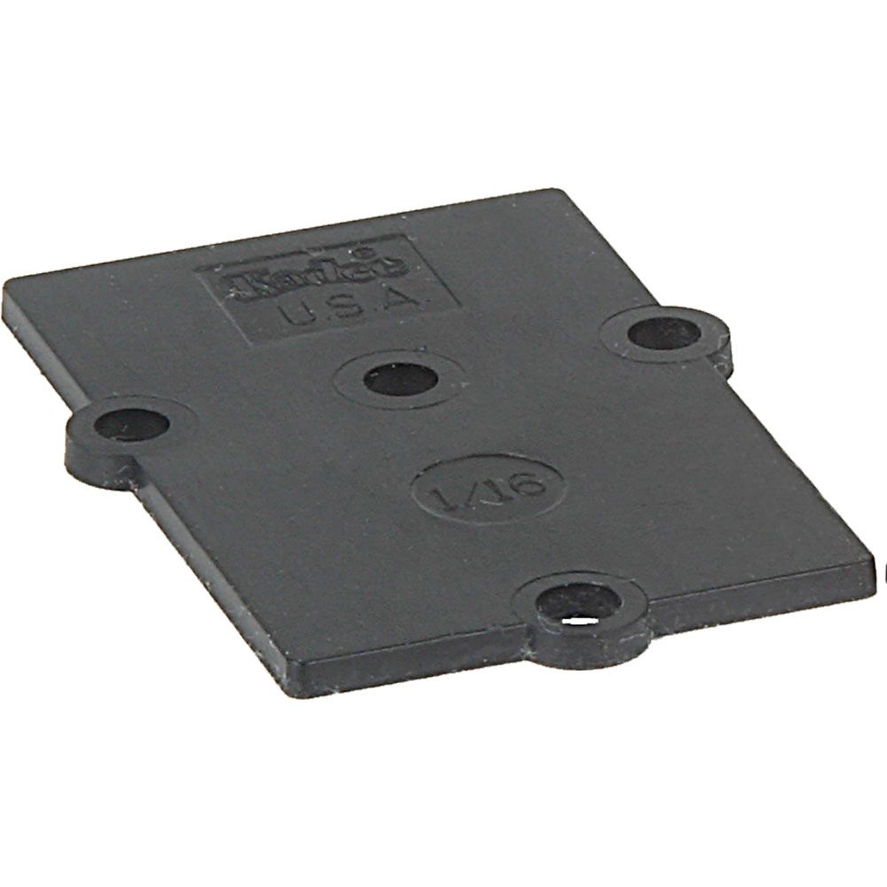 Kadee 841 G Scale Shims for #830 Gearbox 1/16" & 1/32" - Black