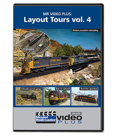 Kalmbach 15353 Model Railroader Video Plus Layout Tours Volume 4