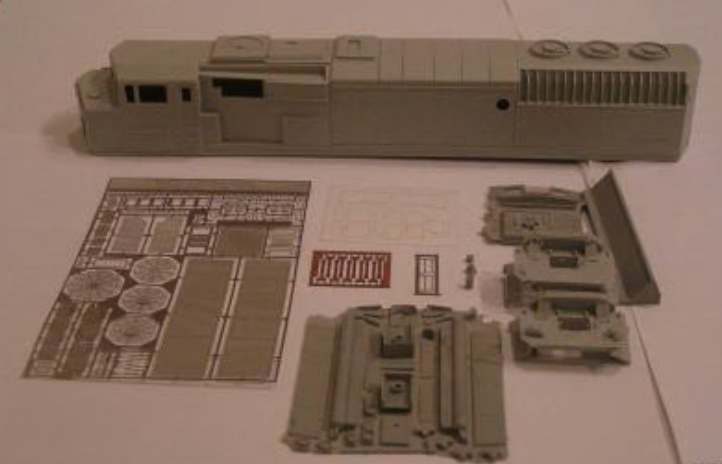 Kaslo Shops HO Scale CN SD60F HL-7 Undecorated Resin Shell Kit