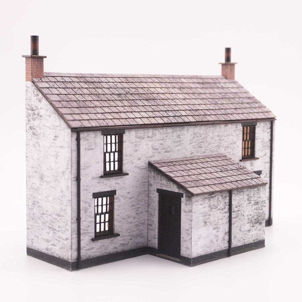 KX116-OO Low Relief Workers Cottages (Backs) - OO/4mm/1:76