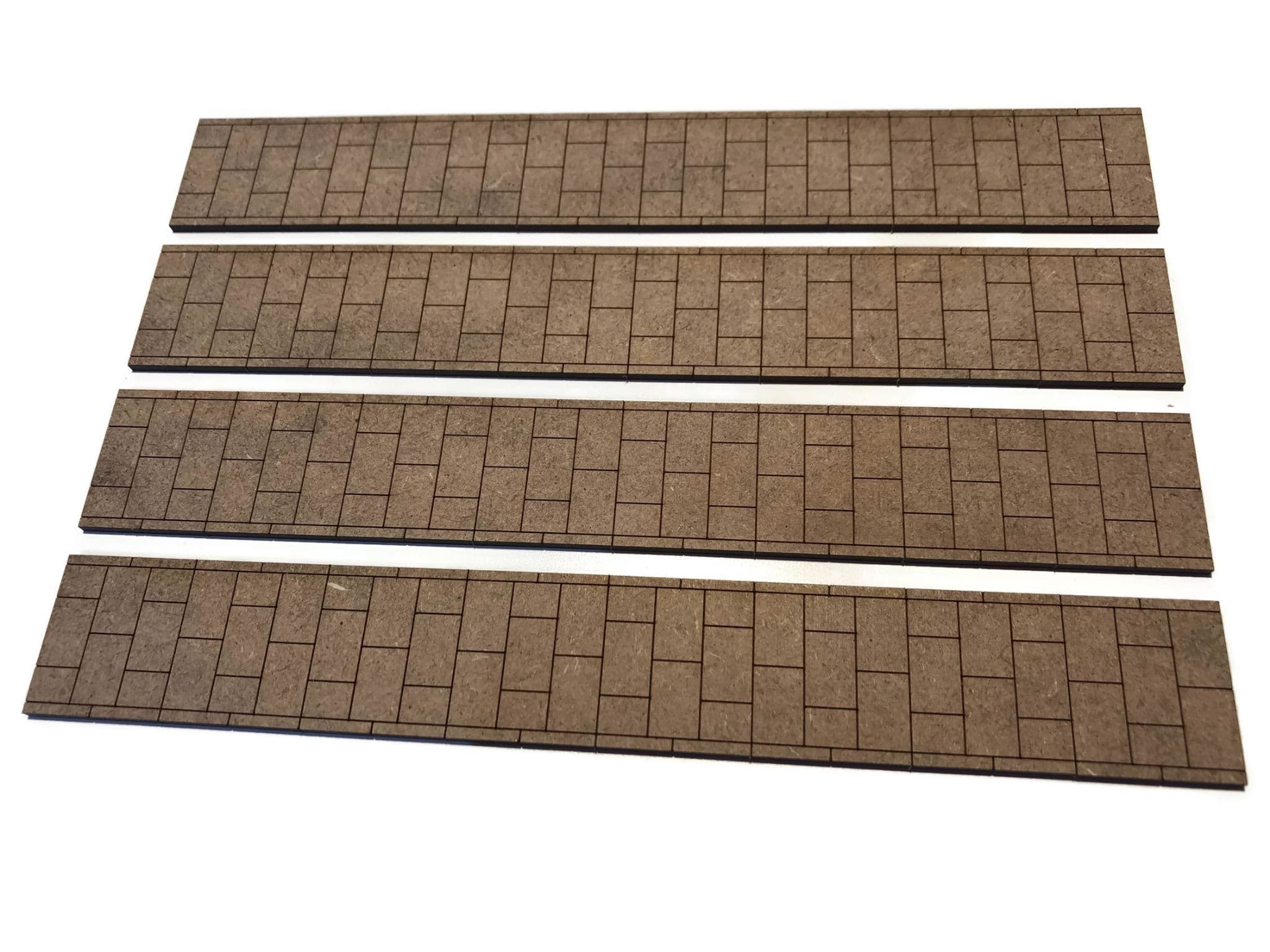 LX217-OO Laser Cut MDF Pavement Strips - OO/4mm/1:76