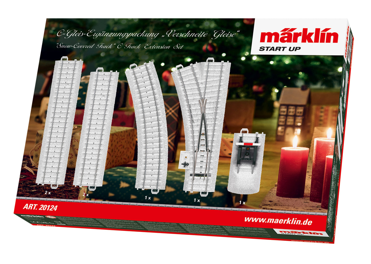 Märklin Start Up 20124 HO Scale Add-On Track with snow for Christmas Train Set