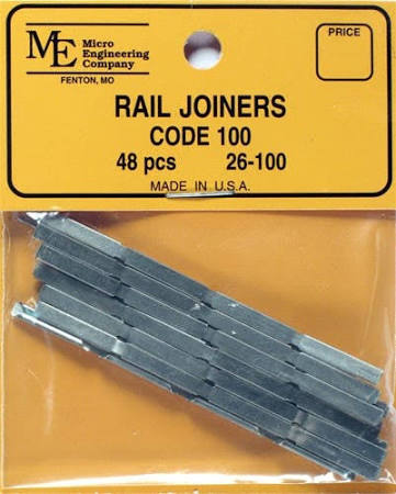 Micro Engineering 26-100 Code 100 Rail Joiners