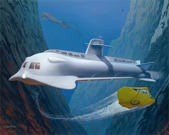 Moebius Models 707 Voyage To The Bottom Of The Sea 4 Window Seaview